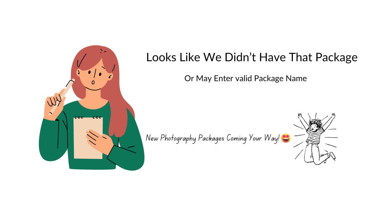 No photography packages found for this region