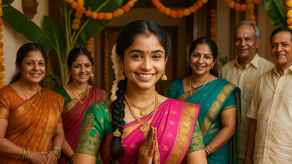 Half Saree Photography